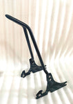 BLACK TALL BACKREST SISSY BAR 4 HARLEY MOTORCYCLE SOFTAIL FATBOY FXST FXSTB NEW