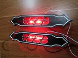 Talon Billets - LA7 BLACK Bagger Harley Touring Road king Softail light Led Taillight Saddlebags Fender