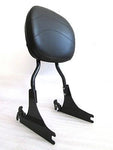 Talon Billets - BLACK BACKREST SISSY BAR FOR HARLEY SOFTAIL HERITAGE DELUXE SPRINGER FLSTF