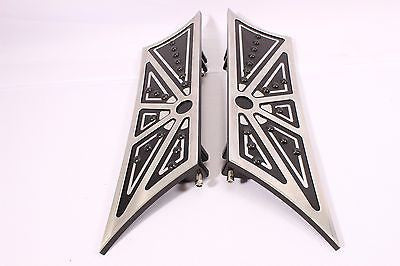 Talon Billets - Black Billet Footboard Floorboards Harley Touring Road King & Fl Softail 80-13