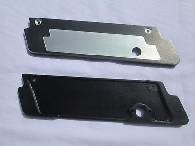 Talon Billets - Black Billet CNC Aluminum  Saddlebags Latch Cover Face 4 Harley Touring 93-13