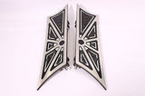 Talon Billets - Black Billet Footboard Floorboards Harley Touring Road King & Fl Softail 80-13