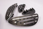 Talon Billets - Billet Foot Board Footboards & Passenger Floorboards Harley Touring Fl Softail