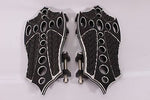 Talon Billets - Black Billet Foot Board Floorboards Passenger Rear 4 Harley Touring Fl Softail