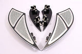 Talon Billets - Billet Foot Board Footboards & Passenger Floorboards Harley Touring Fl Softail