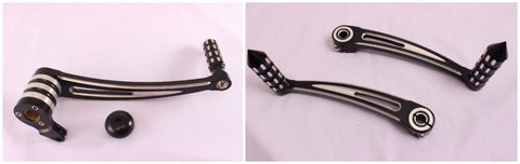 Talon Billets - Extended 1" Shift Lever Brake Pedal Harley Touring Road King Street Glide 14-17