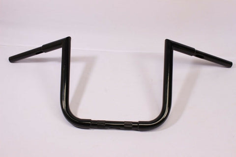 Talon Billets - BLACK APE HANGER HANDLEBAR 12" For 98-04 Suzuki VS800 VS1400 INTRUDER FAT 1.25"