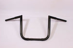 Talon Billets - BLACK APE HANGER HANDLEBAR 12" For 98-04 Suzuki VS800 VS1400 INTRUDER FAT 1.25"