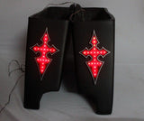 Talon Billets - Harley TOURING LED BLINKERS Brake Tail Light Turn Signal Bar Fender Saddlebags