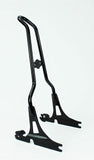 Talon Billets - YM TALL BLACK 22" TALL SISSY BAR 4 HARLEY SOFTAIL FATBOY FXST FXSTB FXSTS BLACK