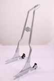 Talon Billets - Y9 Tall Backrest Sissy Bar 4 Harley Softail  Heritage Custom Deluxe Springer Chrome