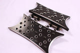 Talon Billets - REAR FOOPEGS FLOORBOARDS FOOTBOARDS PEGS HARLEY TOURING ROAD KING STREET FL