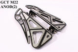 Talon Billets - FOOPEGS FLOORBOARDS FOOTBOARDS PEGS BOARD REAR HARLEY TOURING ROAD KING GLIDE