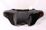 Talon Billets - PAINTED BATWING FAIRING WINDSHIELD Harley FLD Dyna Switchback 6X9” SPEAKER HOLES