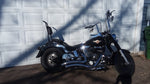 Talon Billets - Y9 Tall Black 22" Tall Backrest Sissy Bar 4 Harley Softail Heritage Custom Deluxe Springer