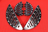 Talon Billets - Billet Foot Board Footboards & Passenger Floorboards Harley Touring Fl Softail