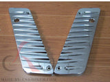 Talon Billets - Chrome Billet CNC Aluminum  Saddlebags Latch Cover Face 4 Harley Touring 93-13