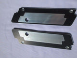 Talon Billets - USA-BIKER Black Billet CNC Alu Saddlebags Latch Cover Face Harley Touring 93-13