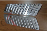 Talon Billets - Chrome Billet CNC Aluminum  Saddlebags Latch Cover Face 4 Harley Touring 93-13