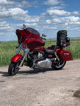 Talon Billets - BATWING FAIRING WINDSHIELD Harley FLD Dyna Switchback 4X5" SPEAKERS BAGGER FIBER