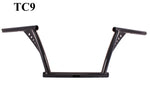 Talon Billets - APE HANGER 1" HANDLEBARS RISE 8" TALL HARLEY HARLEY ST XL FLST SPORTSTER BLACK