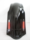 Talon Billets - FD1 GC+ LN1 4" Stretched Rear FENDER COVER LED LIGHT 4 Harley Touring 97-08 NO CUT OUT