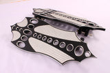 Talon Billets - Black Billet Footboard Floorboards Harley Touring Road King & Fl Softail 80-13