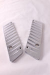 Talon Billets - Chrome Billet CNC Aluminum  Saddlebags Latch Cover Face 4 Harley Touring 93-13