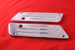 Talon Billets - Chrome Billet CNC Aluminum  Saddlebags Latch Cover Face 4 Harley Touring 93-13