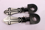 Talon Billets - GC2 31.8 ANOD Foot Pegs Mount 4 Harley 1.25" Engine Guard Crash Highway Bar Touring