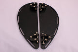 Talon Billets - Black Billet Footboard Floorboards Harley Touring Road King & Fl Softail 80-13