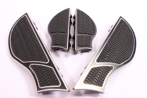 Talon Billets - Billet Foot Board Footboards & Passenger Floorboards Harley Touring Fl Softail