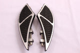 Talon Billets - Billet Foot Board Floorboards Passenger Rear 4 Harley Touring Softail Road King