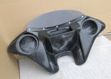 Talon Billets - Batwing Fairing Windshield 6.5" Speakers For Harley Cvo Softail Convertible Flstse