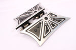 Talon Billets - FOOTPEGS FLOORBOARDS FOOTBOARDS PEGS BOARDS REST REAR HARLEY TOURING SOFTAIL