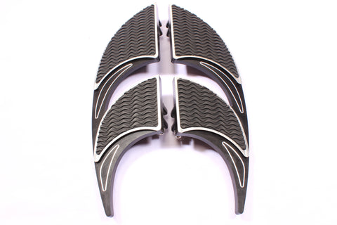 Talon Billets - Billet Footboard Floorboards Foot Board Harley Touring Road King Street Glide