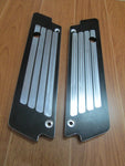 Talon Billets - ANODIZED Billet CNC Saddlebags Latch Cover Face  Harley Touring SOFTAIL FL 93-13