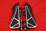 Talon Billets - Billet Footboard Floorboards Rear Passenger Foot Board Harley Touring Softail