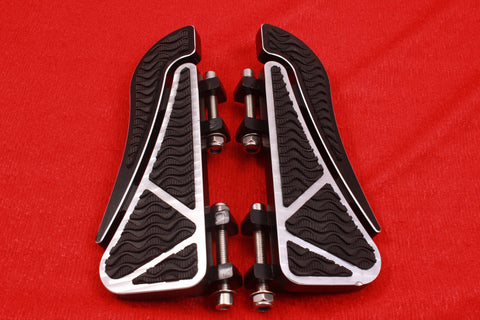 Talon Billets - Billet Footboard Floorboards Rear Passenger Foot Board Harley Touring Softail