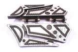 Talon Billets - Rear Passenger Billet Footboard Floorboards Harley Touring &Fl Softail 80-13