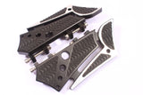 Talon Billets - Rear Passenger Billet Footboard Floorboards Harley Touring &Fl Softail 80-13