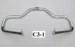 Talon Billets - Mustache ENGINE GUARD HIGHWAY CRASH BAR CHROME 4 HARLEY SOFTAIL HERITAGE FATBOY