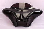 Talon Billets - BATWING WINDSHIELD FAIRING PAINTED HARLEY DYNA WIDE GLIDE SUPER RIDER 6.5" 06-UP