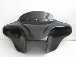 Talon Billets - BATWING FAIRING WINDSHIELD Harley FLD DYNA Switchback 4X5” HOLES BAGGER LOW