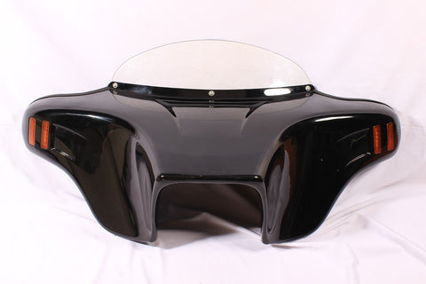 Talon Billets - BATWING FAIRING WINDSHIELD KAWASAKI VN900 VULCAN CLASSIC ABS PAINTED 6X9" VIVID