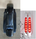 8" Stretched Fender Extended Summit  W Plastic light For Harley Touring Road Glide 1993-2008 Electra Glide Road King