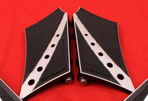 Talon Billets - Footpegs Floorboards Footboards Boards Rear Harley Touring Glide Deluxe Street f