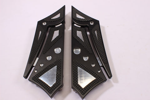 Talon Billets - FOOPEGS FLOORBOARDS FOOTBOARDS FRONT 4 HARLEY TOURING ROAD KING SOFTAIL GLIDE FL