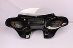 Talon Billets - PAINTED BATWING FAIRING WINDSHIELD Harley FLD Dyna Switchback 6X9” SPEAKER HOLES