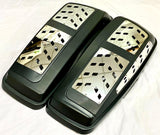 DUAL 6x9 SADDLEBAGS SPEAKER LIDS SEAL FOR HARLEY TOURING ROAD KING 2014-UP